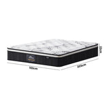 Bedra Queen Mattress Cool Gel Foam Euro Top Pocket Spring 22cm