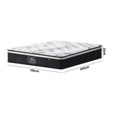 Bedra Queen Mattress Cool Gel Foam Euro Top Pocket Spring 22cm - Side View