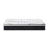 Bedra Queen Mattress Cool Gel Foam Euro Top Pocket Spring 22cm - Top-Down View