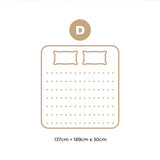 Bedra Double Mattress Luxury Foam Pocket Spring 30cm