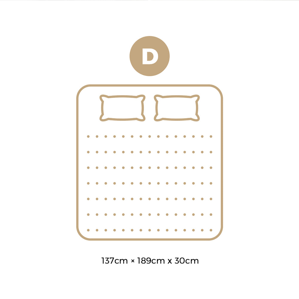 Bedra Double Mattress Luxury Foam Pocket Spring 30cm