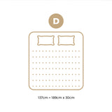 Bedra Double Mattress Luxury Foam Pocket Spring 30cm - Close-Up Angle