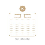 Bedra King Mattress Luxury Foam Pocket Spring 30cm - 45-Degree Angle