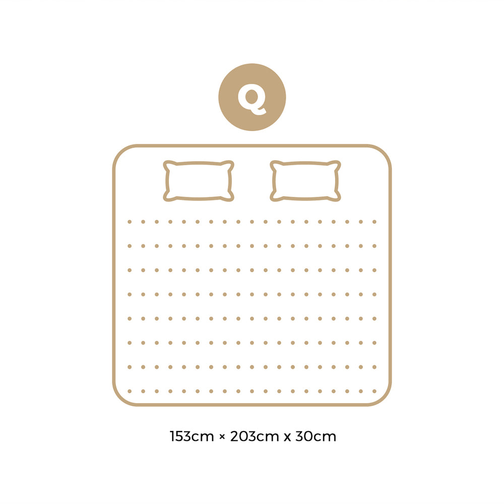 Bedra Queen Mattress Luxury Foam Pocket Spring 30cm