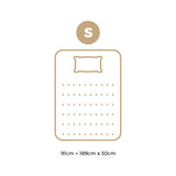 Bedra Single Mattress Luxury Foam Pocket Spring 30cm