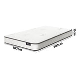 Bedra King Single Mattress Tight Top Bonnell Spring Foam 13CM