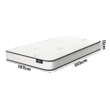Bedra King Single Mattress Tight Top Bonnell Spring Foam 13CM - Front View
