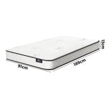 Bedra Single Mattress Tight Top Bonnell Spring Foam 13CM - Front View