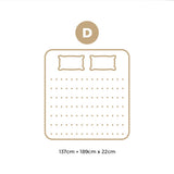 Bedra Double Mattress Tight Top Cool Gel Foam Pocket Spring 22cm