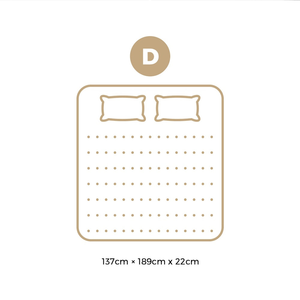 Bedra Double Mattress Tight Top Cool Gel Foam Pocket Spring 22cm