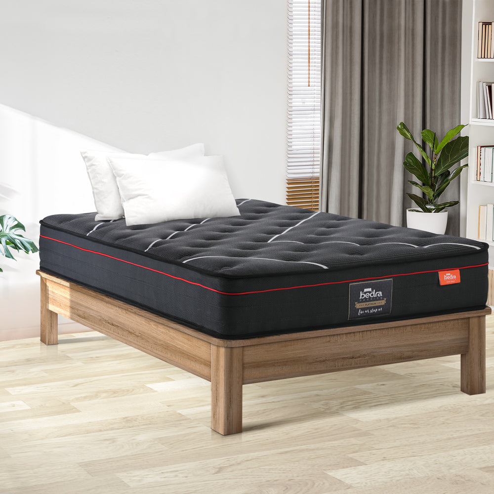 Bedra King Single Mattress Tight Top Cool Gel Foam Pocket Spring 22cm