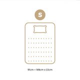Bedra Single Mattress Tight Top Cool Gel Foam Pocket Spring 22cm