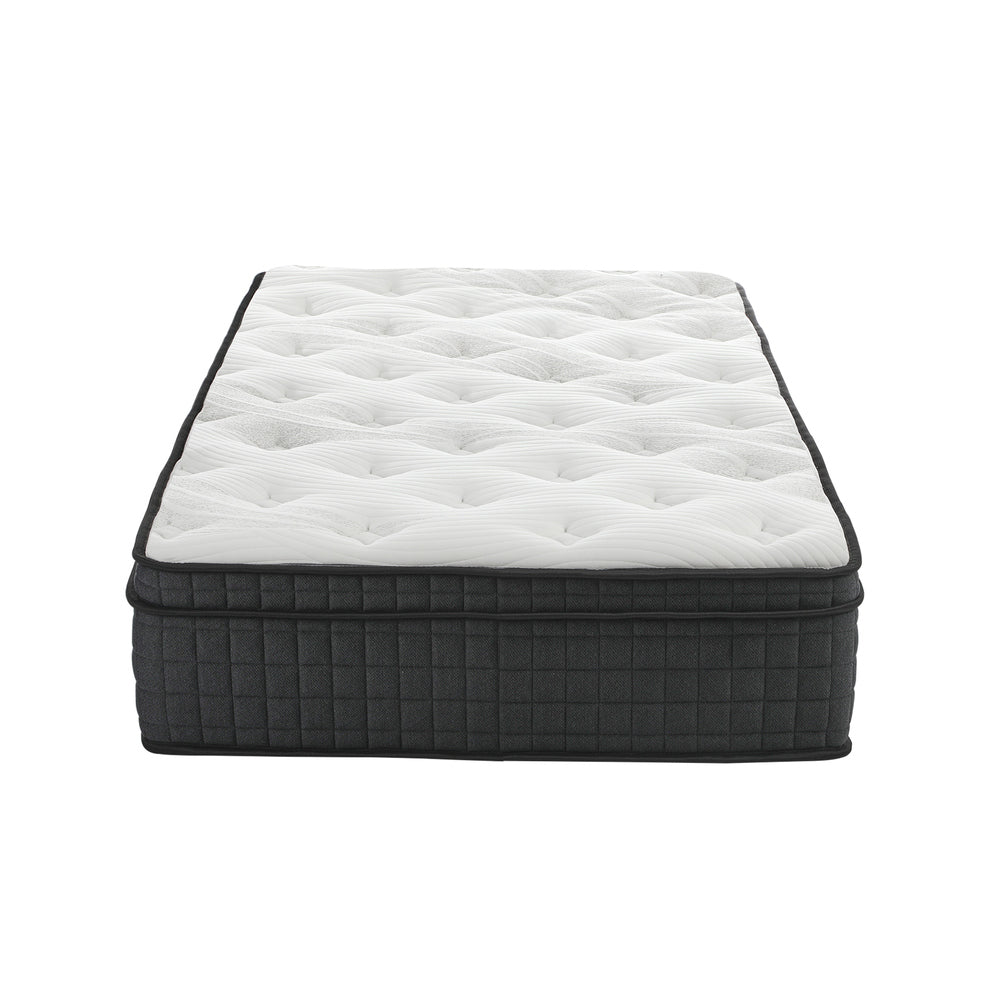 Bedra King Single Mattress Cool Gel Foam Pocket Spring 34CM with Pillow