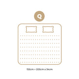 Bedra Queen Mattress Cool Gel Foam Pocket Spring 34CM with Pillows - Extra Image