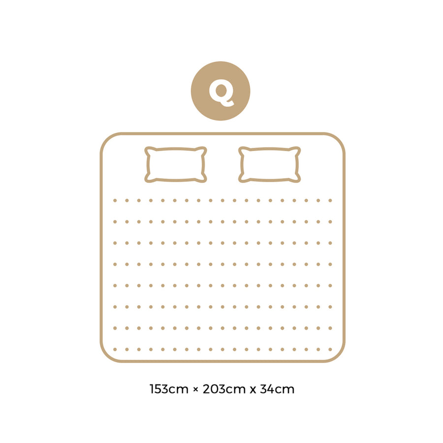 Bedra Bedding queen pocket spring mattress with cool gel foam, 34cm thick, image 9