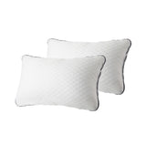 Bedra Queen Mattress Cool Gel Foam Pocket Spring 34CM with Pillows - Top-Down View