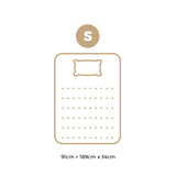 Bedra Single Mattress Cool Gel Foam Pocket Spring 34CM with Pillow - 45-Degree Angle