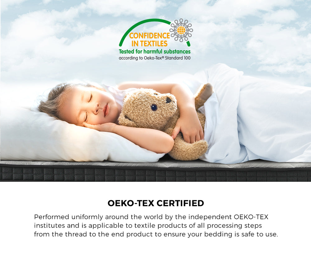 Bedra Single Mattress Cool Gel Foam Pocket Spring 34CM with Pillow