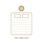 Bedra Double Mattress 22CM Cool Gel Foam Bonnell Spring with Pillows