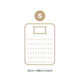 Bedra Single Mattress 22CM Cool Gel Foam Bonnell Spring with Pillow
