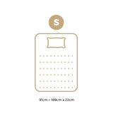 Bedra Single Mattress 22CM Cool Gel Foam Bonnell Spring with Pillow - Extra Image