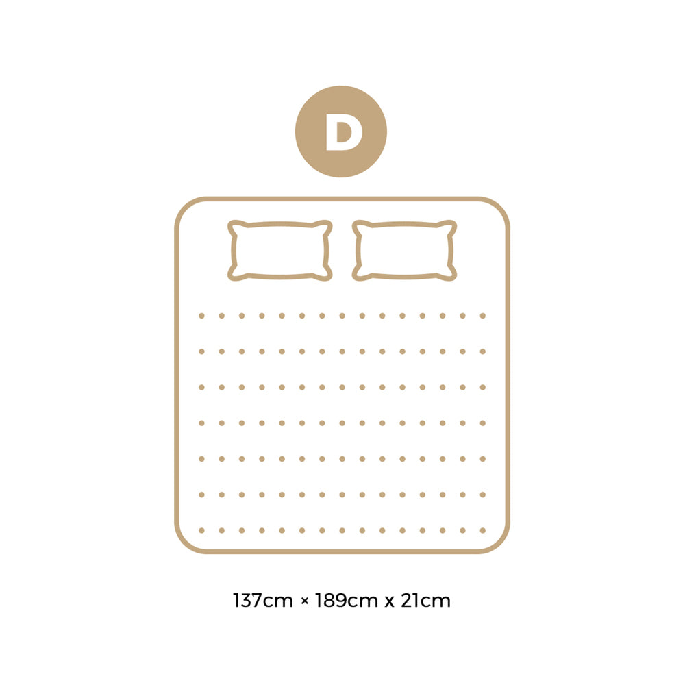 Bedra Double Mattress Bonnell Spring Tight Top 21CM