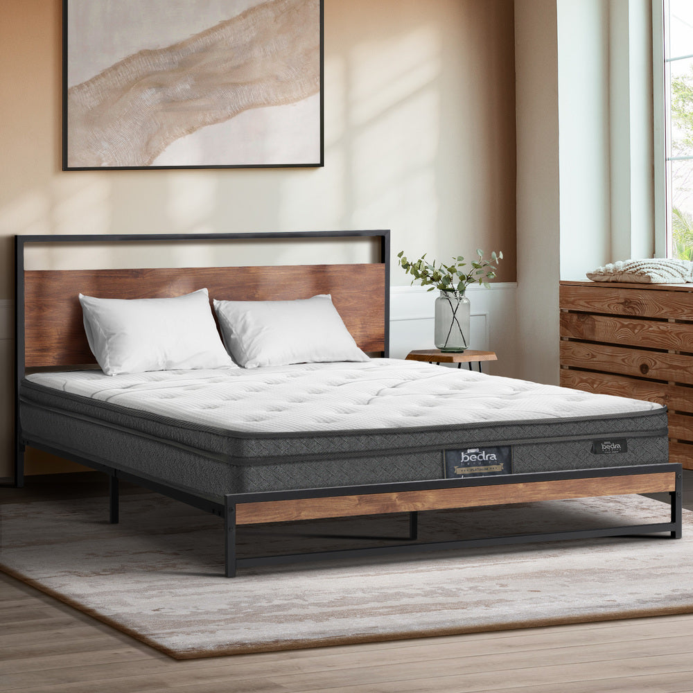 Bedra Queen Mattress Bonnell Spring Tight Top 21CM