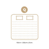 Bedra Queen Mattress Bonnell Spring Tight Top 21CM