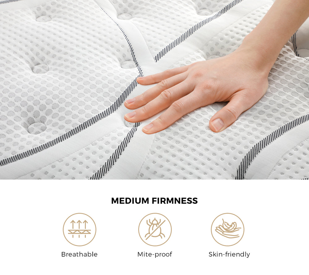 Bedra Single Mattress Bonnell Spring Tight Top 21CM