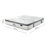 Bedra Double Mattress Euro Top Pocket Spring 34cm 7-Zone - Rear View