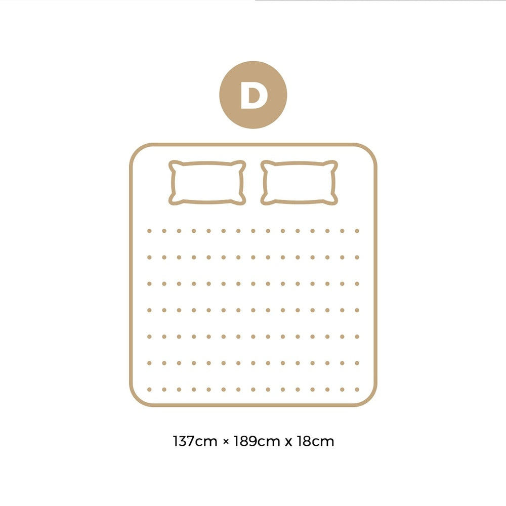 Bedra Double Mattress Breathable Bonnell Spring Foam 18cm