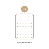 Bedra Single Mattress Breathable Bonnell Spring Foam 18cm - Side View