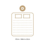 Bedra Double Mattress Breathable Luxury Bed Bonnell Spring Foam Medium 22cm - Side View