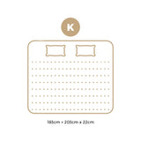 Bedra King Mattress Breathable Bonnell Spring Foam 22cm