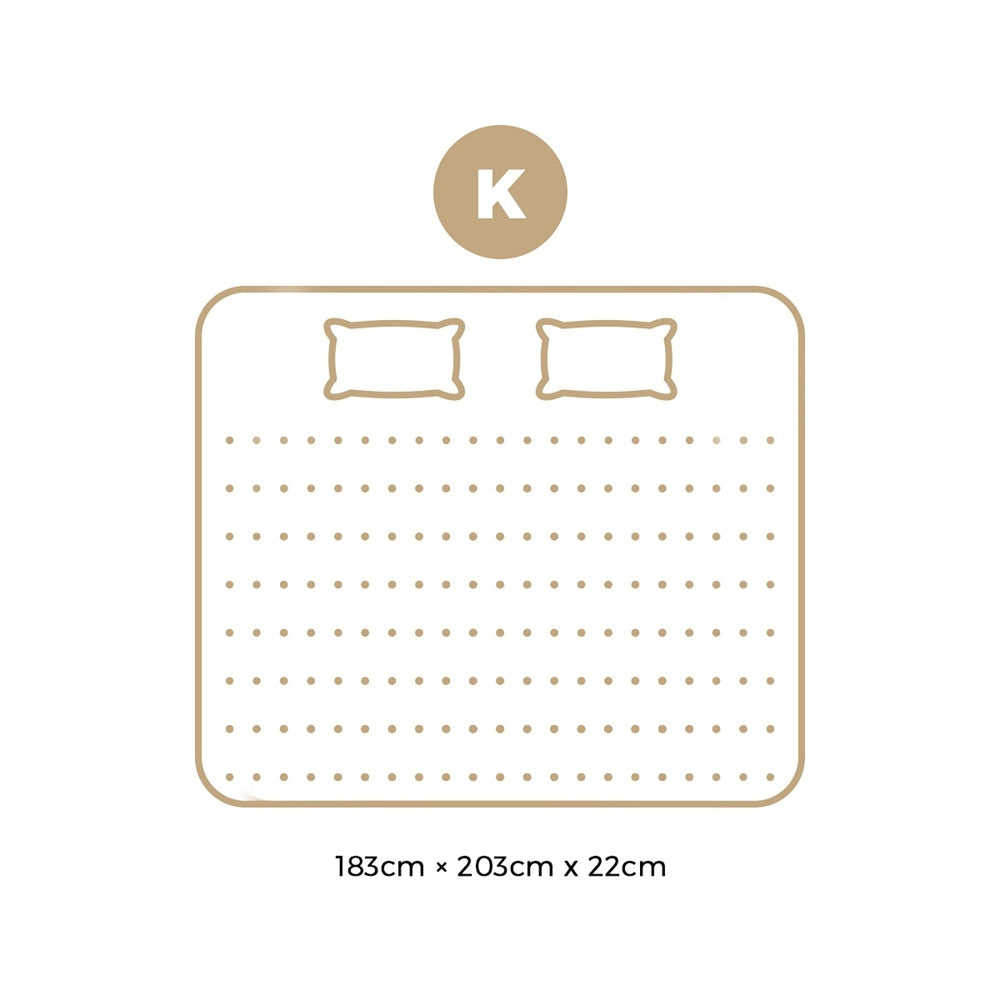 Bedra King Mattress Breathable Bonnell Spring Foam 22cm