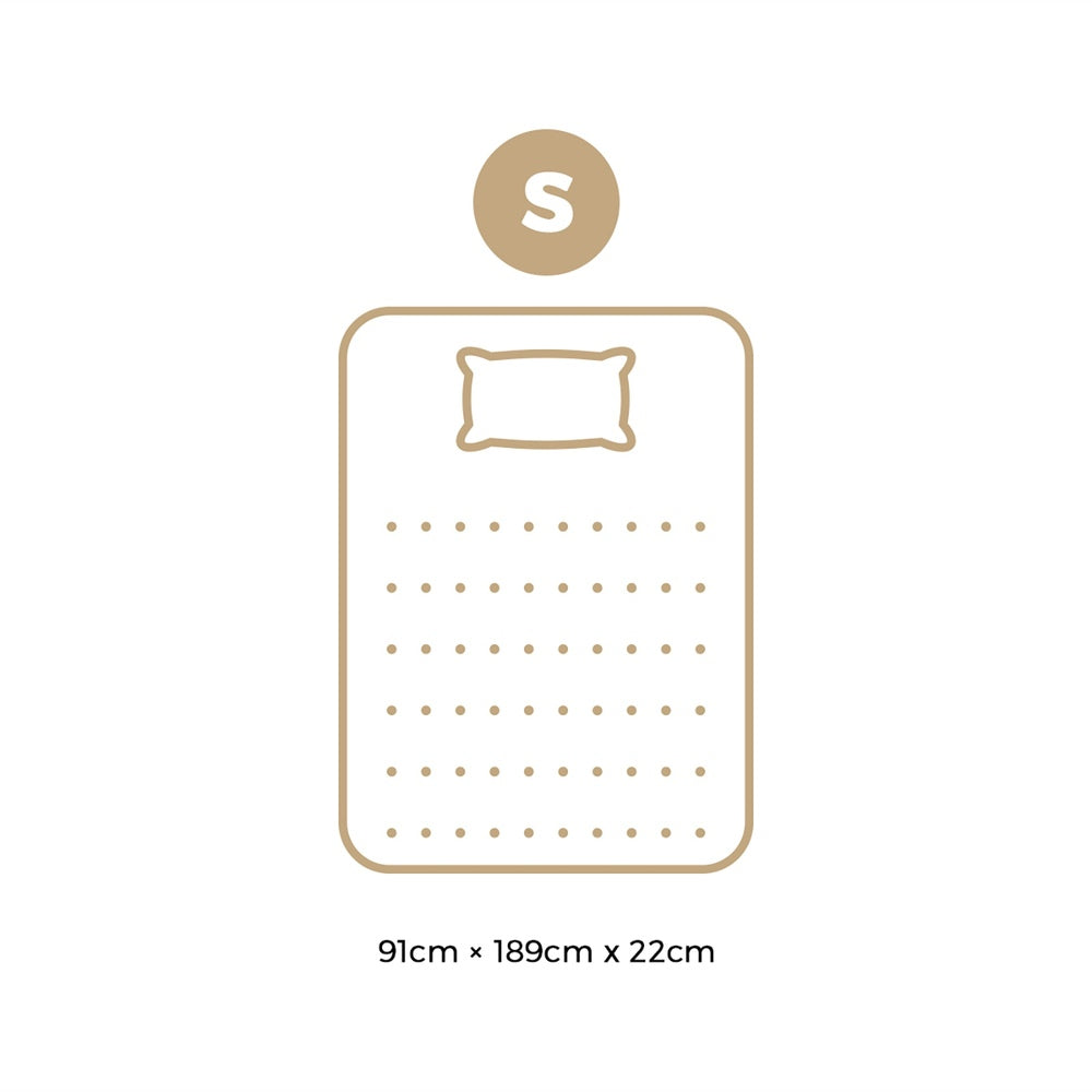 Bedra Single Mattress Breathable Luxury Bed Bonnell Spring Foam Medium 22cm
