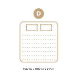 Bedra Double Mattress Breathable Bonnell Spring 21cm - Front View