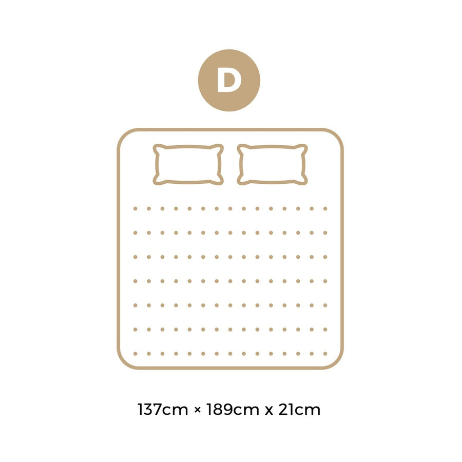 Bedra Double Mattress Breathable Bonnell Spring 21cm, image 2