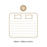 Bedra Queen Mattress Breathable Bonnell Spring Foam 21cm