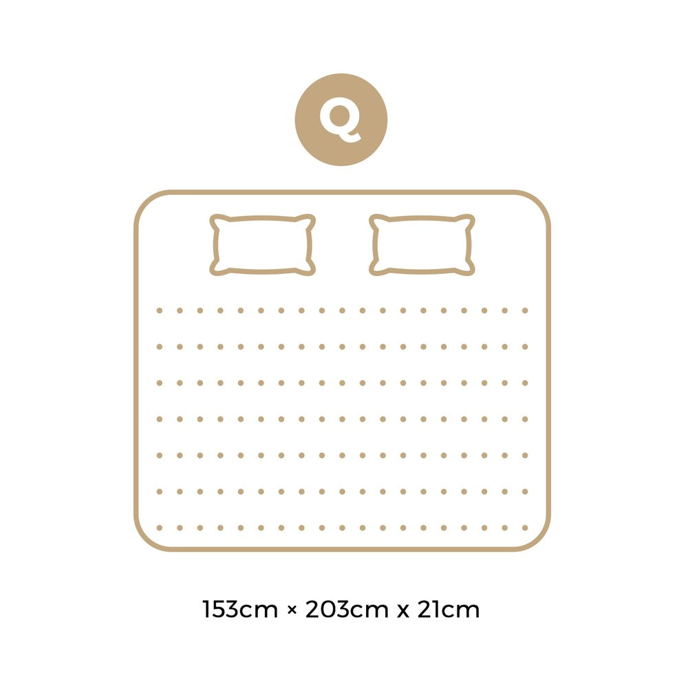 Bedra Queen Mattress Breathable Bonnell Spring Foam 21cm