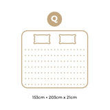 Bedra Queen Mattress Breathable Bonnell Spring Foam 21cm - Side View