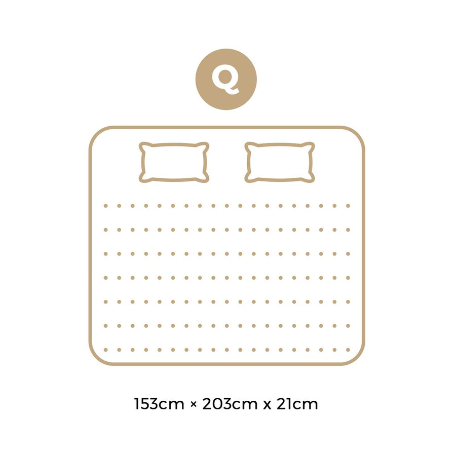 Bedra Queen Mattress Breathable Bonnell Spring Foam 21cm, image 3