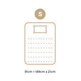 Bedra Single Mattress Breathable Bonnell Spring Foam 21cm