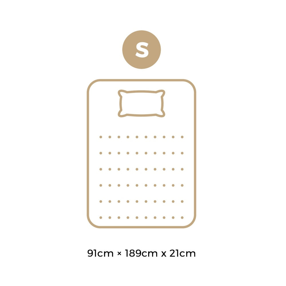 Bedra Single Mattress Breathable Bonnell Spring Foam 21cm