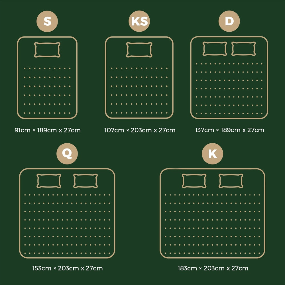 Bedra King Mattress with Top Pocket Spring System 27cm