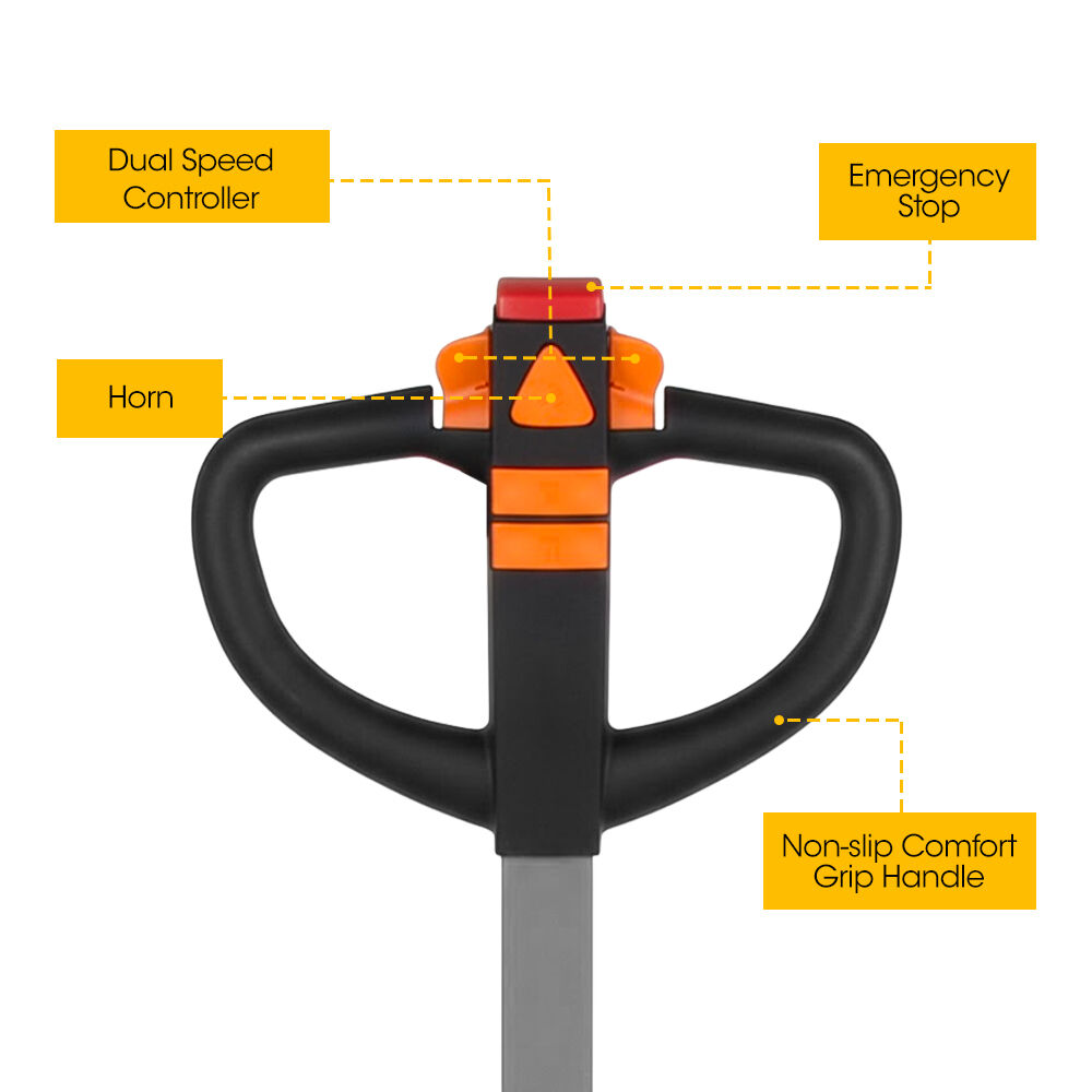 BAUMR-AG 40V Li-ion 400kg Electric Powered Platform Trolley, Adjustable Tray, Utility Cart Trolley for Warehouse Logistics Worksite