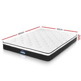 Giselle Bedding 24cm Mattress Pillow Top Single - Front View