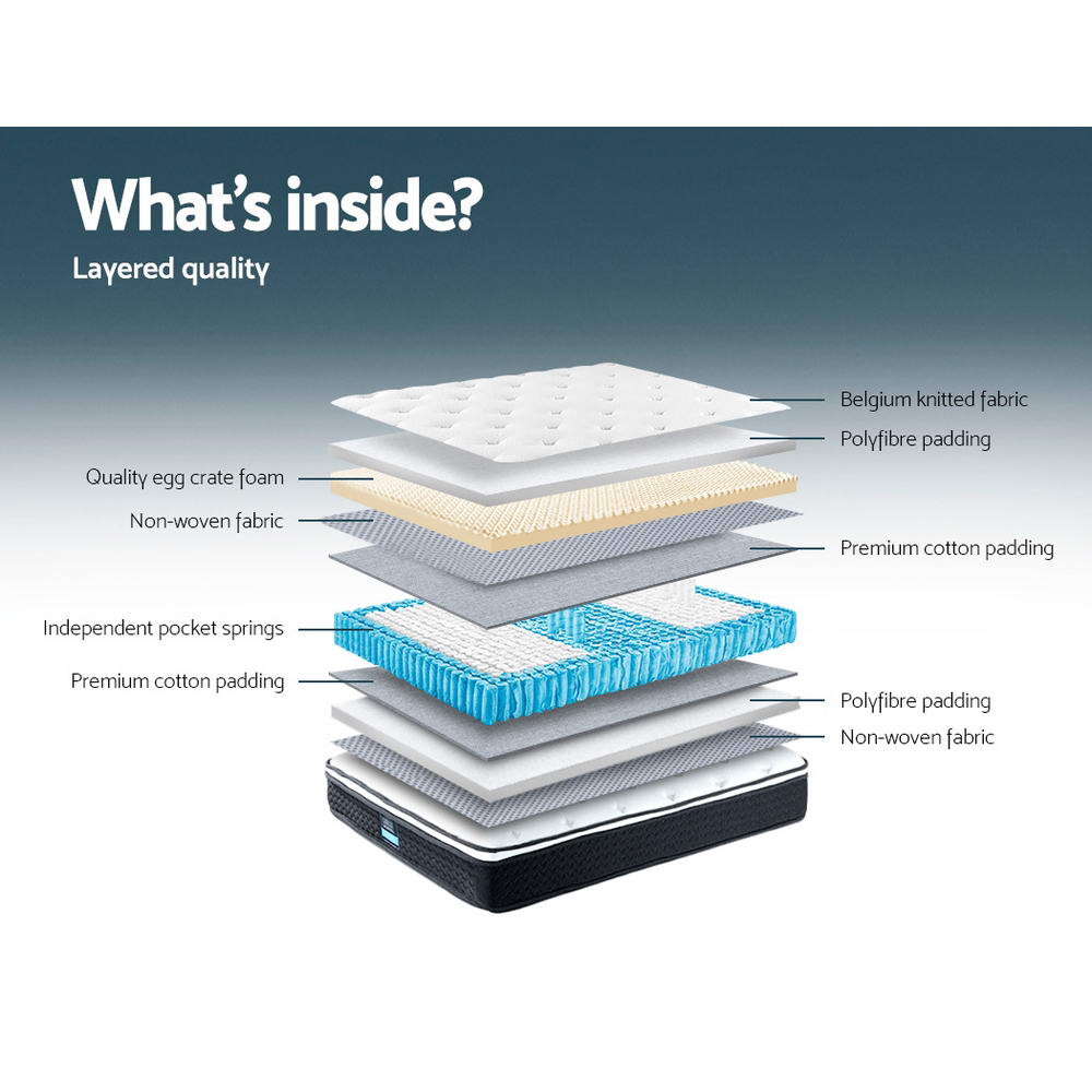 Giselle Bedding 24cm Mattress Pillow Top Single
