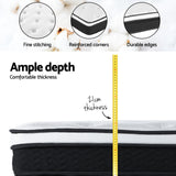Giselle Bedding 21cm Mattress Euro Top King - Top-Down View