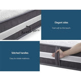 Giselle Bedding 30cm Mattress Pocket Spring Double - Rear View